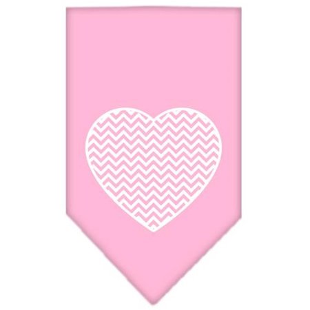 UNCONDITIONAL LOVE Chevron Heart Screen Print BandanaLight Pink Small UN757765